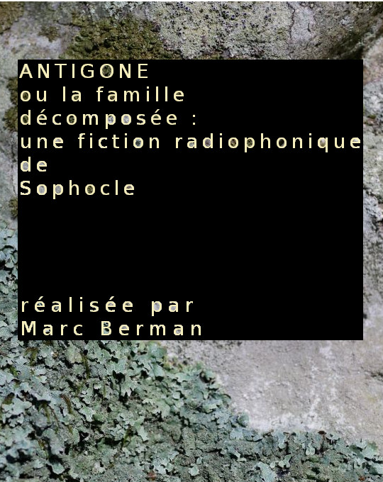 Antigone, ou la famille décomposée: une fiction radiophonique de Sophocle