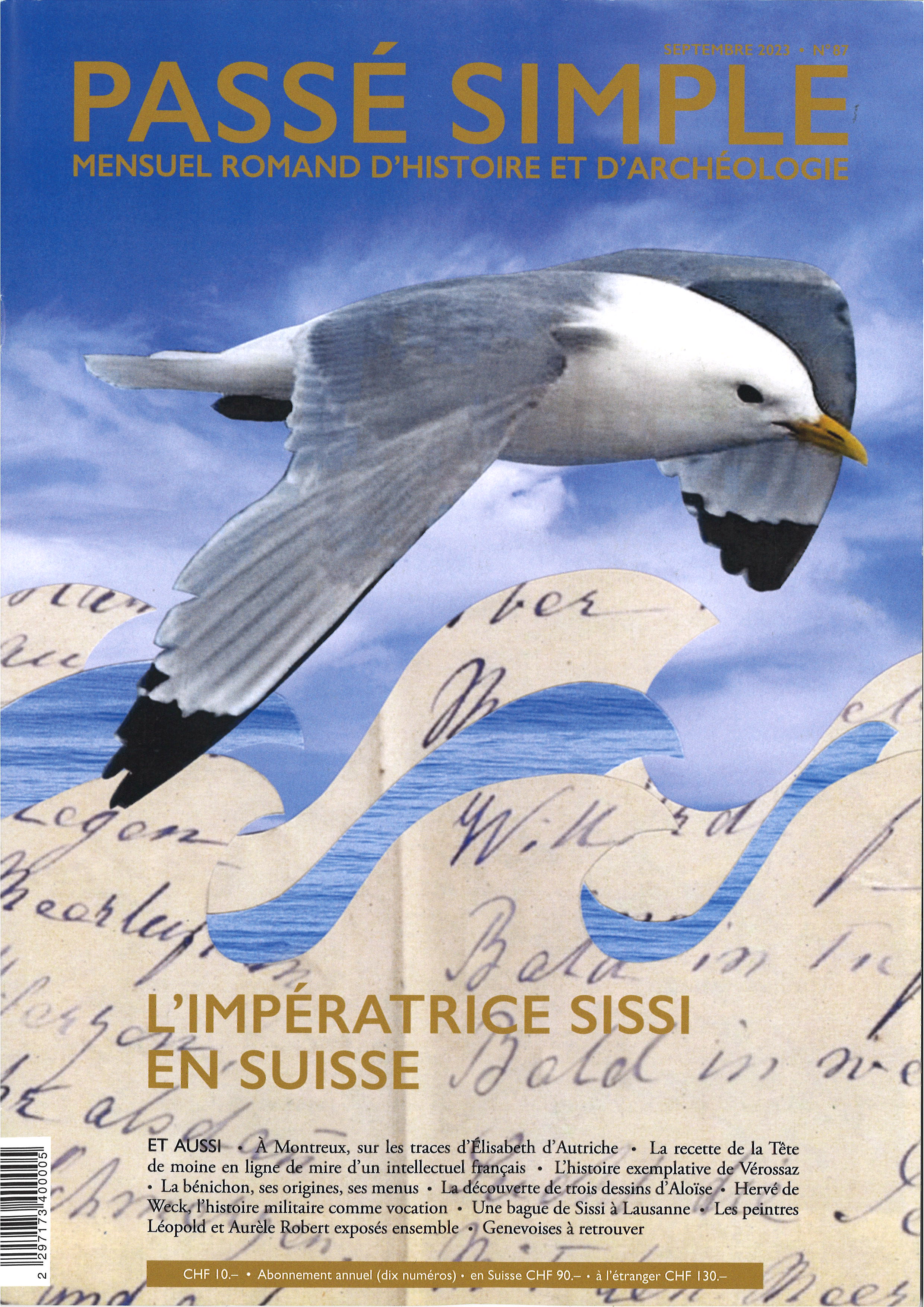 Passé simple: mensuel romand d'histoire et d'archéologie. N° 87, septembre 2023