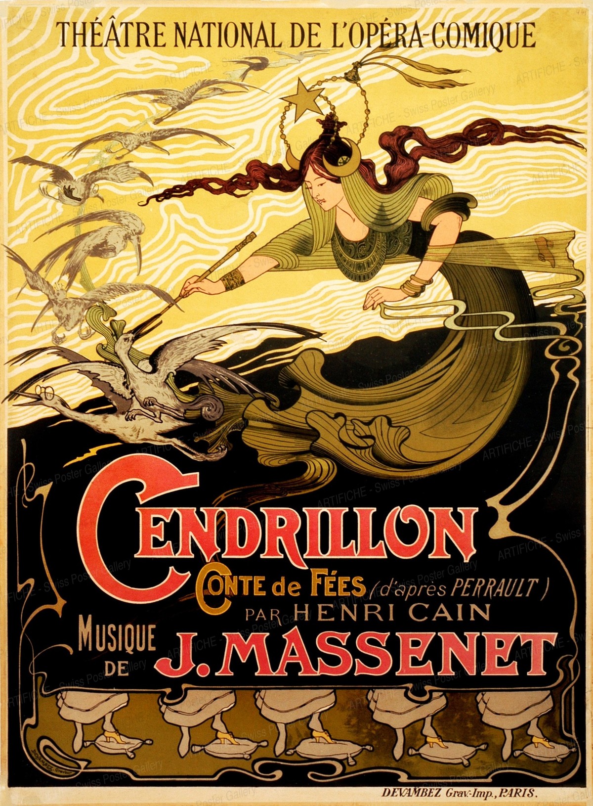 Cendrillon: conte de fées en quatre actes et six tableaux: livret