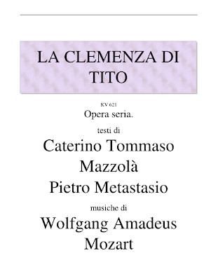 La clemenza di Tito [La clémence de Titus]