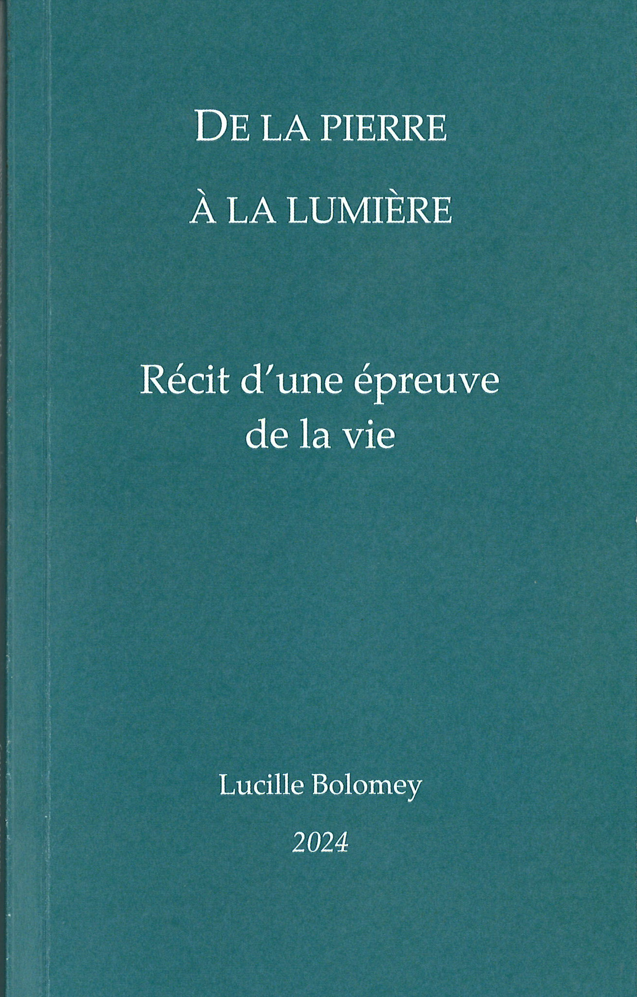 De la pierre à la lumière: récit d'une épreuve de la vie