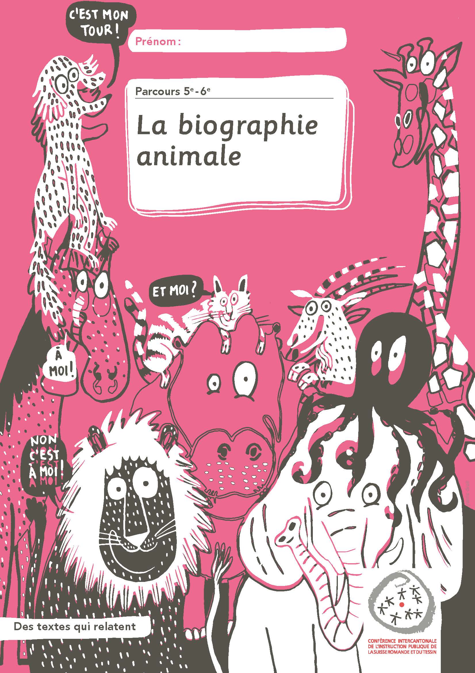 5e-6e - Français - Nouveau MER - Parcours - Série rose - Cahier d'activités: La biographie animale