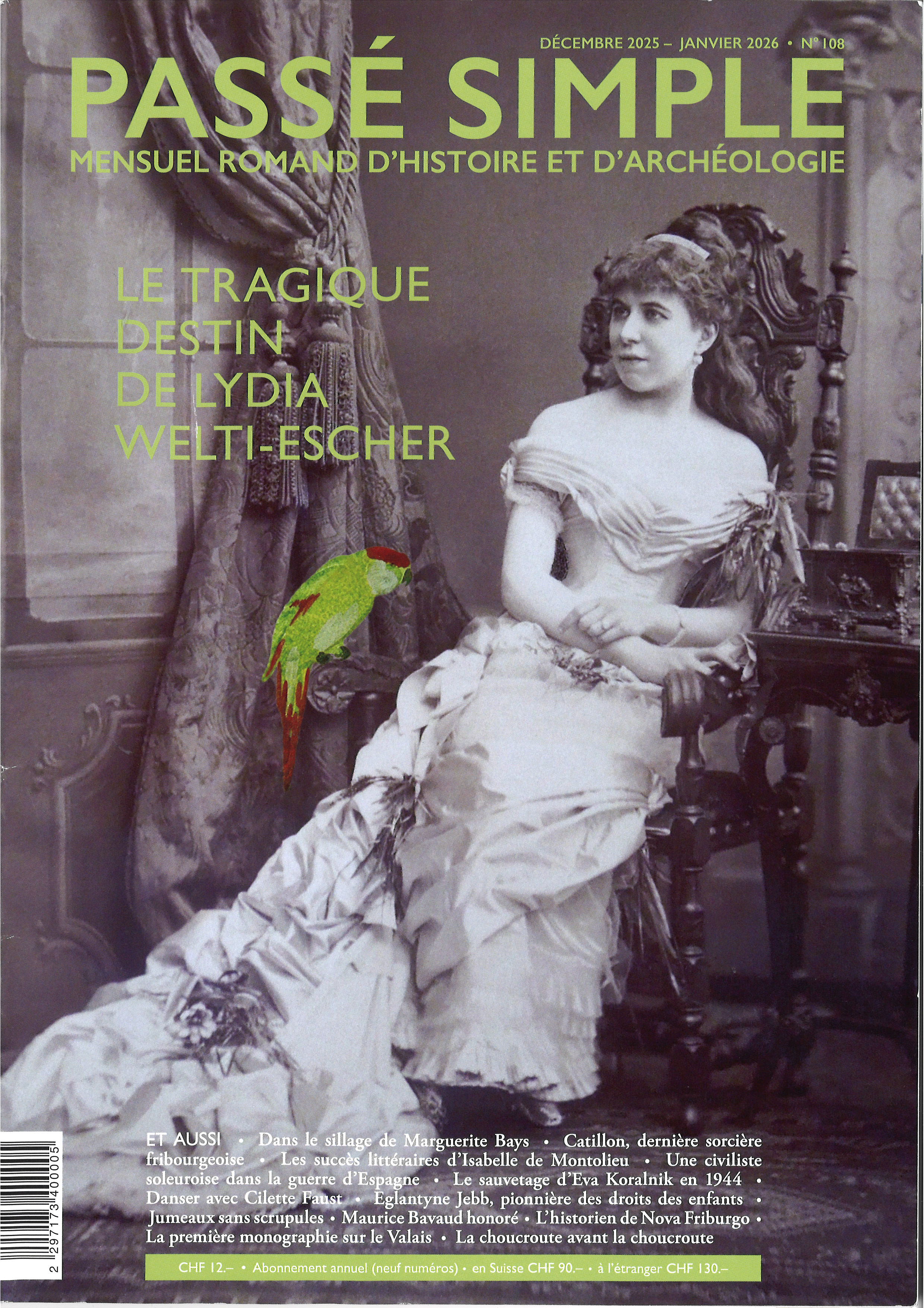 Passé simple: mensuel romand d'histoire et d'archéologie. N° 108, décembre 2025,  janvier 2026