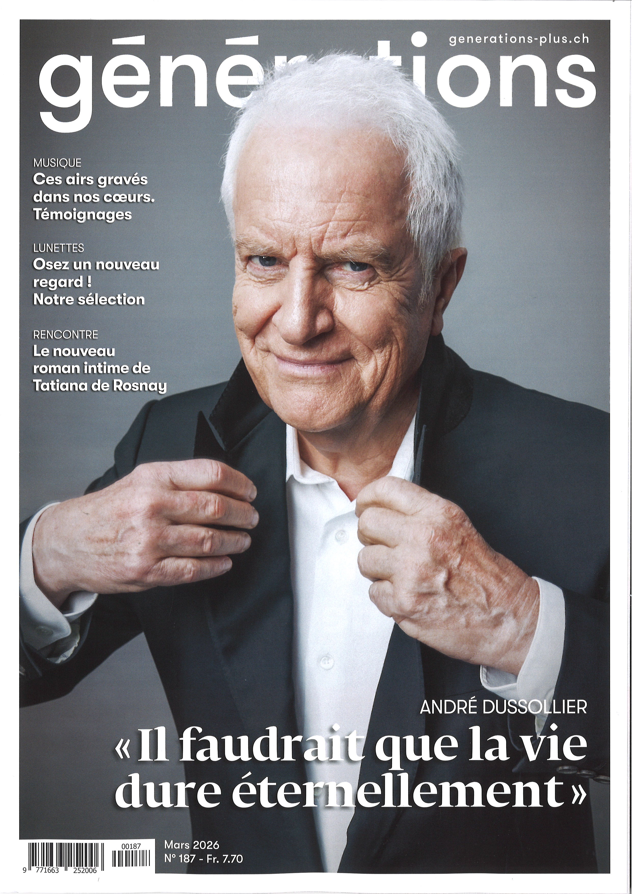 Générations: n° 187, mars 2026