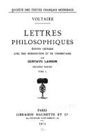 Lettres philosophiques, ou, Lettres anglaises, avec le texte complet des remarques sur les Pensées de Pascal