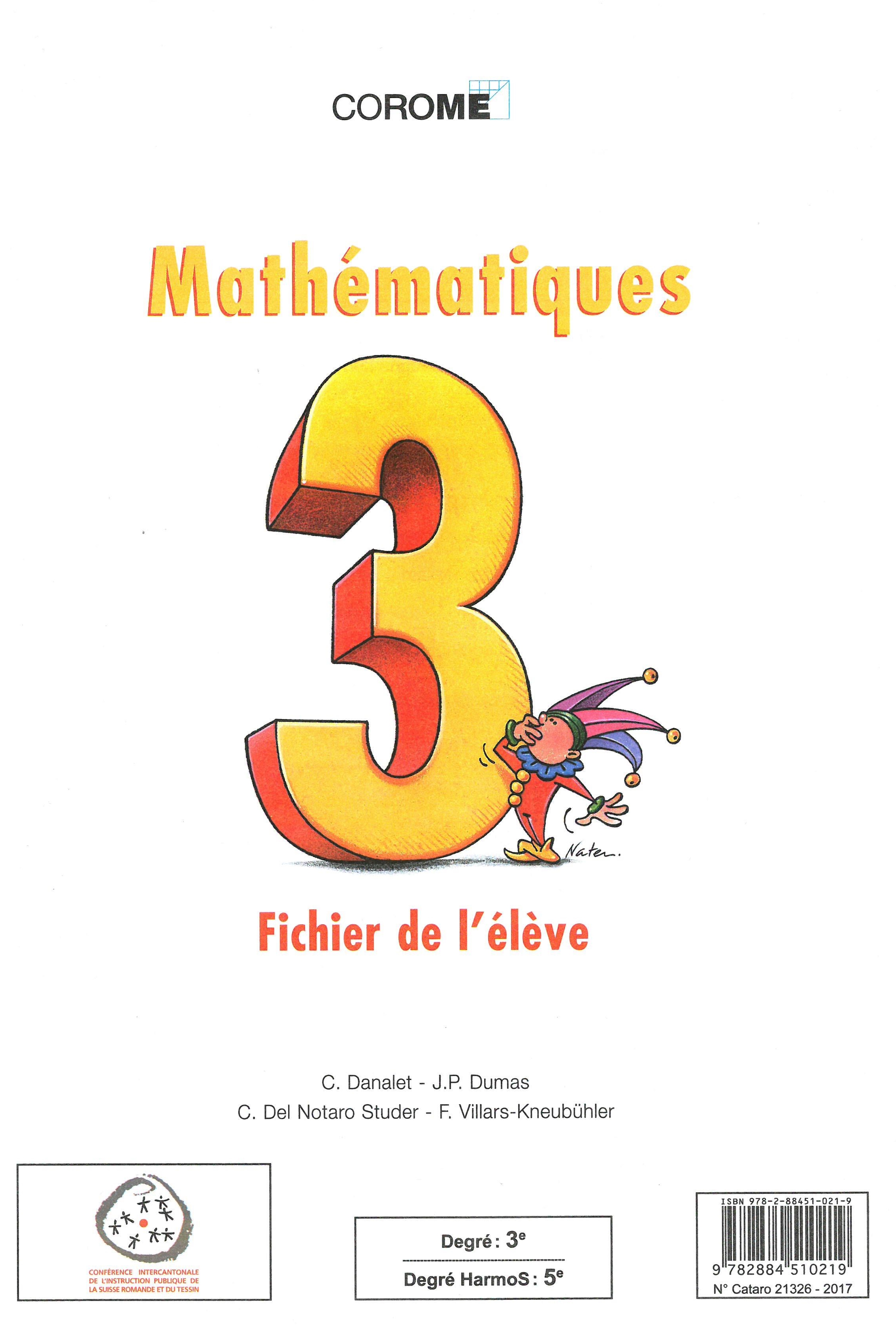 5e – Mathématiques – Fichier de l’élève – 1998